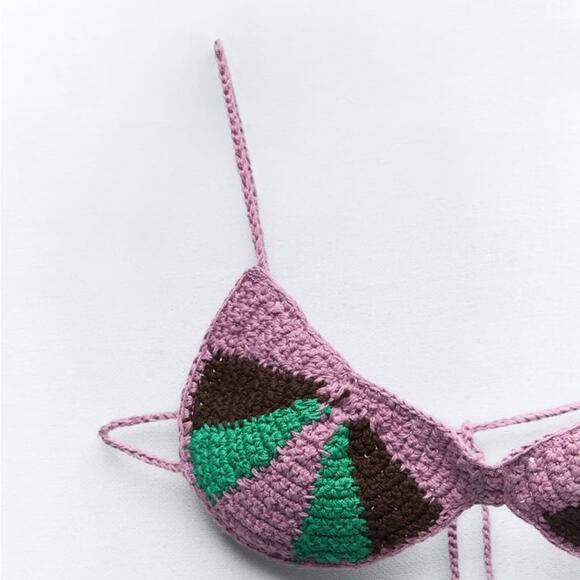 ZARA CROCHETED BRALETTE - Picture 7 of 7